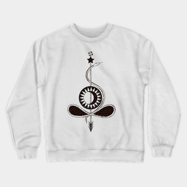 Snake Crewneck Sweatshirt by Yeroma